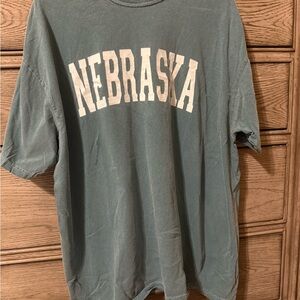 Comfort Colors Nebraska Graphic Tee - Blue